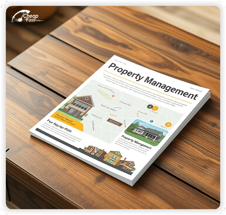 Promo Flyer Sample 1, Property Management leaflets creative layout