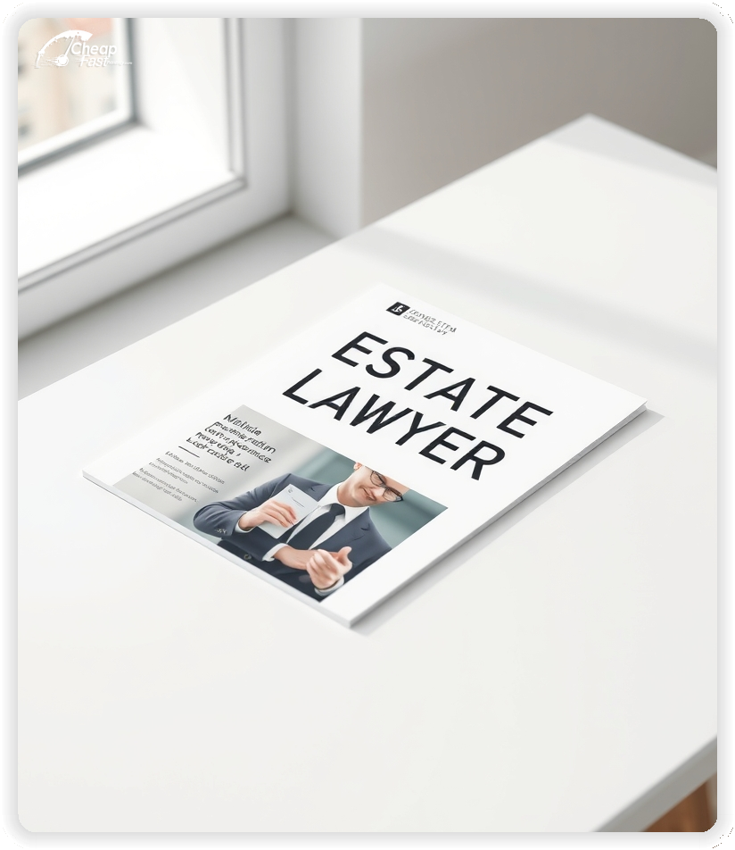 Creative Print Design 1, Real Estate Lawyer promo cards creative layout