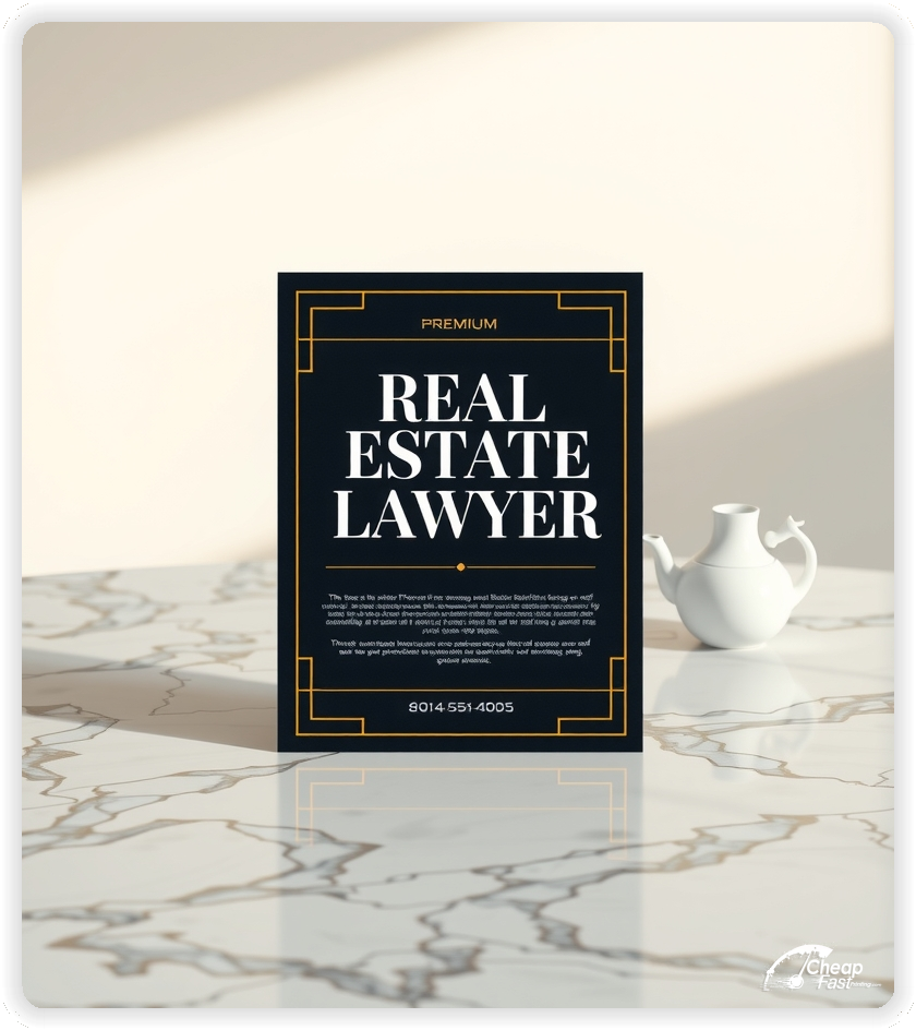 Marketing Handout Design 1, Real Estate Lawyer pamphlets design example
