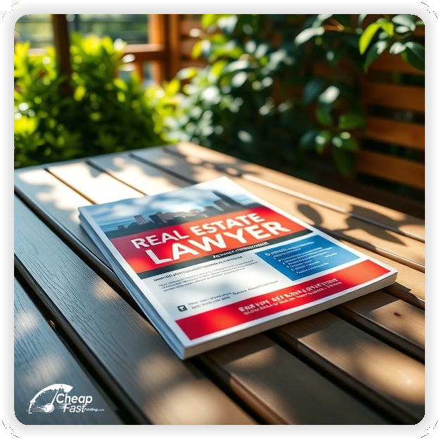 Print Ready Layout 1, Real Estate Lawyer brochures layout example