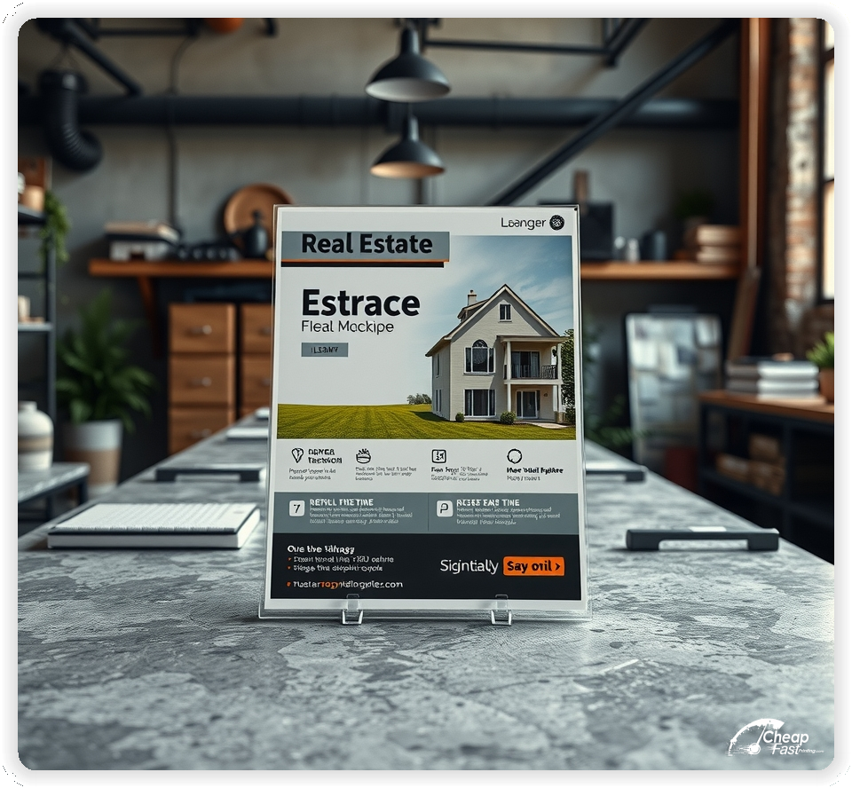 Agent Handout Flyer, property flyer layout example