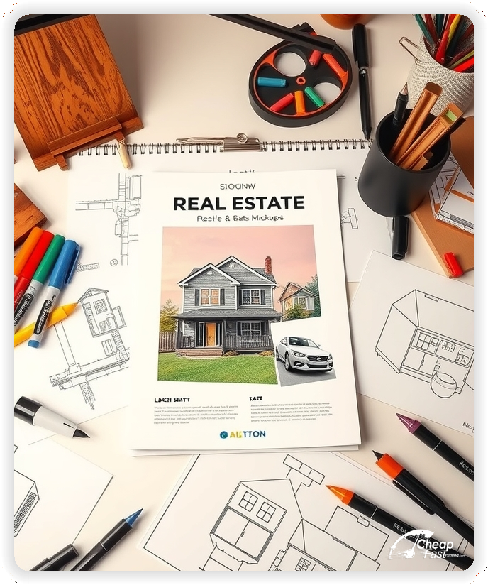 Leaflet Template Examples, property leaflet print design