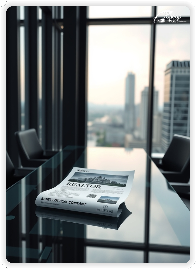 Modern Listing Pamphlet, property pamphlet design example