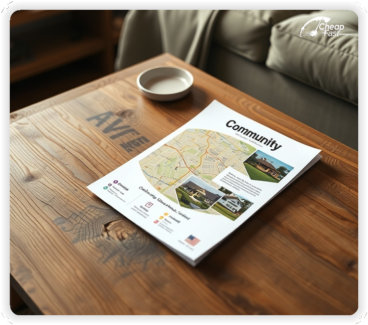 Online Listing Pamphlet, property pamphlet marketing handout