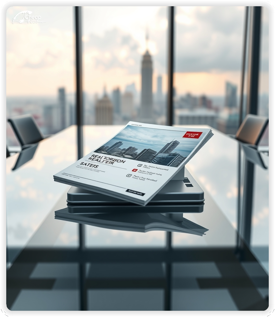 Open House Pamphlet, listing flyer layout example