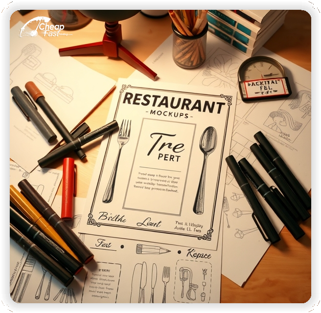 Best Dining Advertisement, Restaurant marketing materials print sample