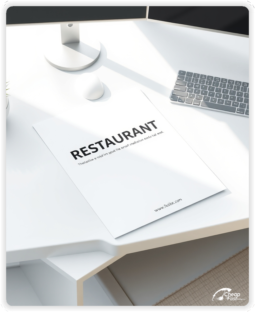 Promo Layout Sample 1, Restaurant leaflets creative layout