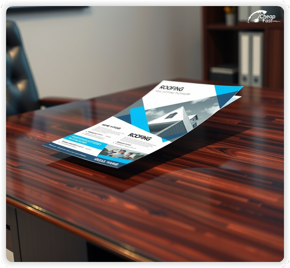 Custom Business Piece 1, Roofing advertisements marketing piece