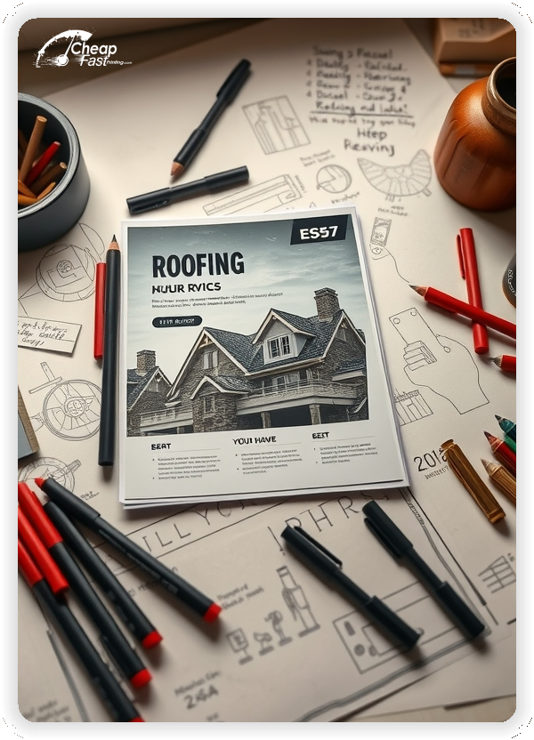 High Quality Leaflet 1, Roofing circulars promotion design
