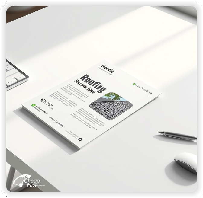 Professional Circular 1, Roofing handouts print sample