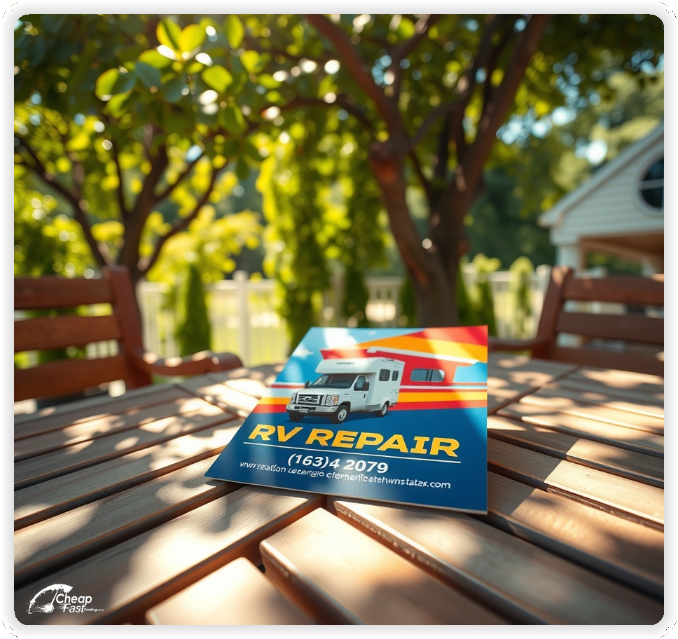 Creative Print Design 1, Rv Repair marketing materials print sample