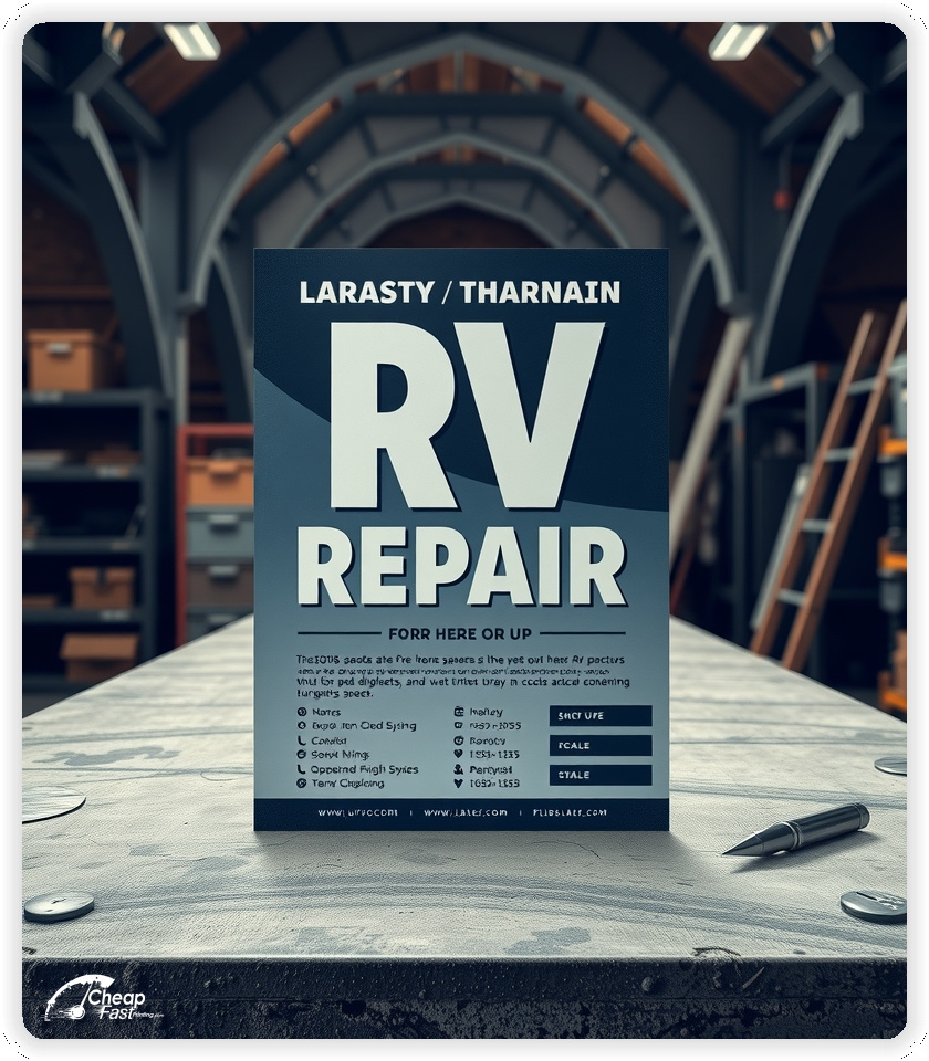 High Quality Leaflet 1, Rv Repair circulars promotion design