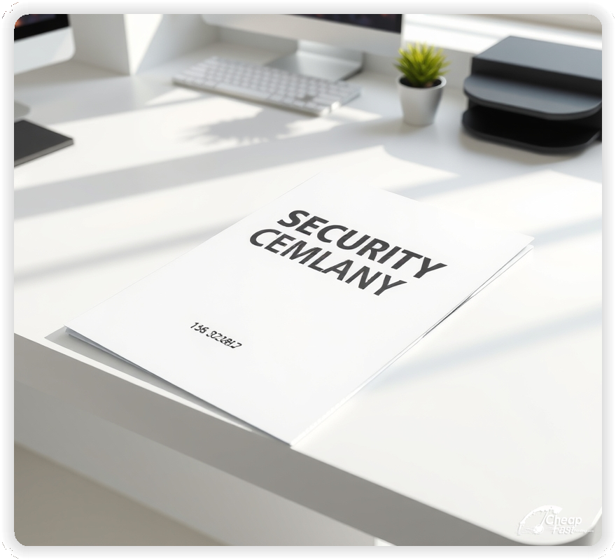 Advertising Brochure 1, Security Company leaflets layout example
