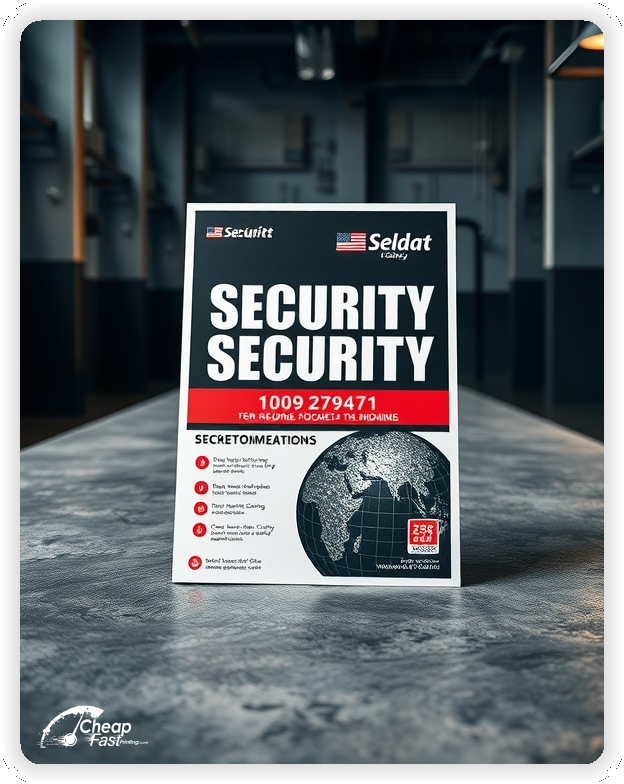 High Quality Leaflet 1, Security Company circulars promotion design