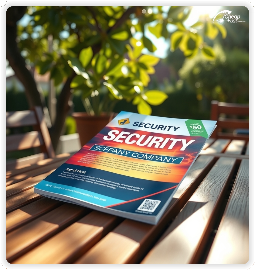 Professional Circular 1, Security Company handouts print sample