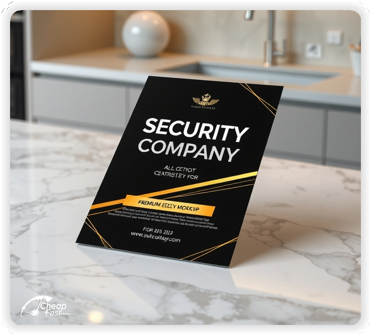 Promo Flyer Sample 1, Security Company leaflets creative layout
