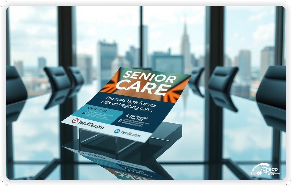 Creative Print Design 1, Senior Care marketing materials print sample