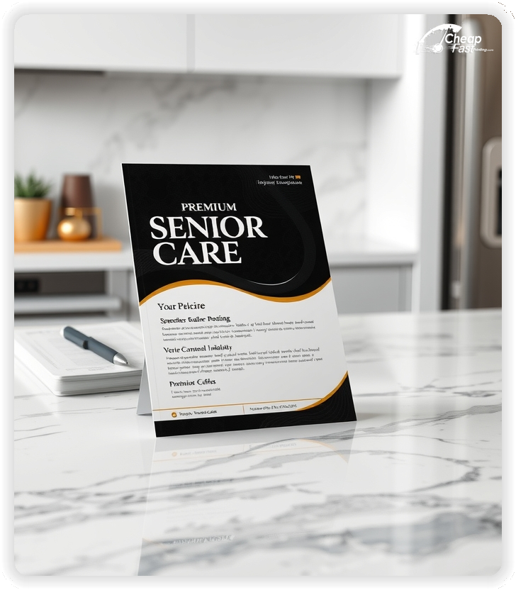 Custom Senior Care Circular, Senior Care advertisements marketing piece