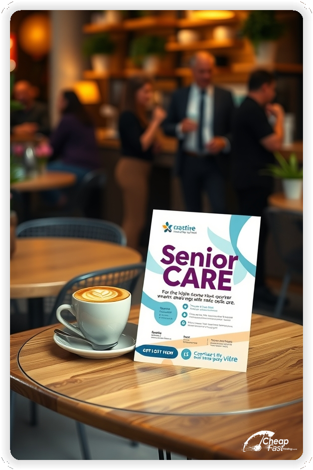 Marketing Handout Design 1, Senior Care pamphlets design example