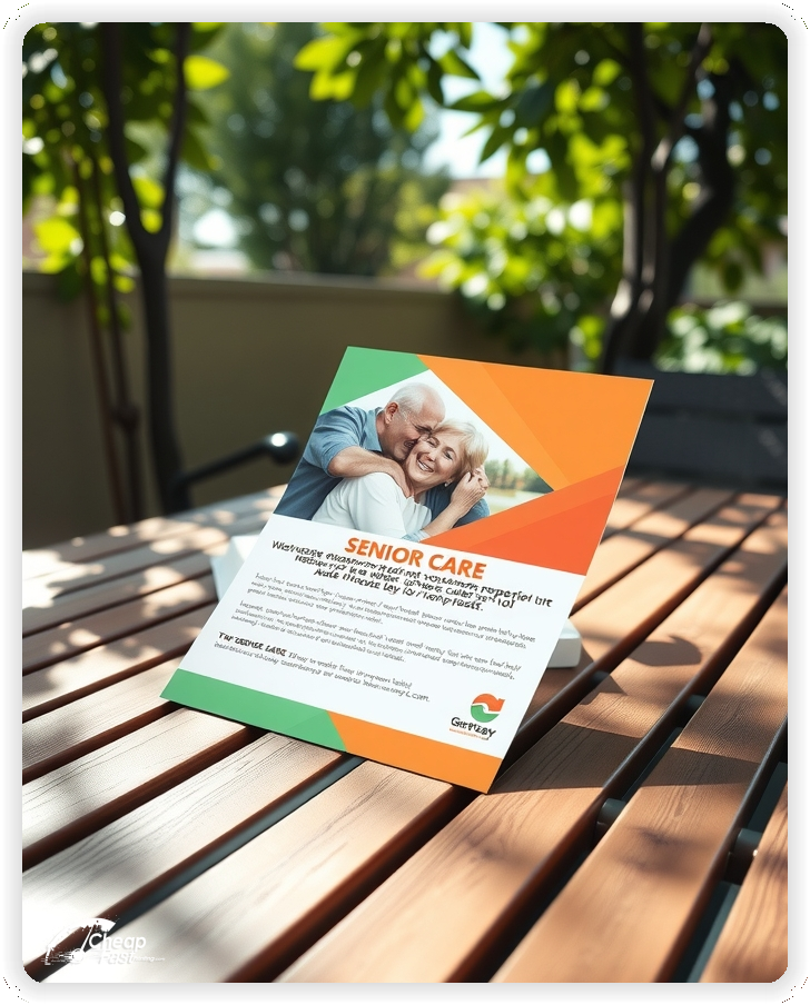 Professional Circular 1, Senior Care handouts print sample