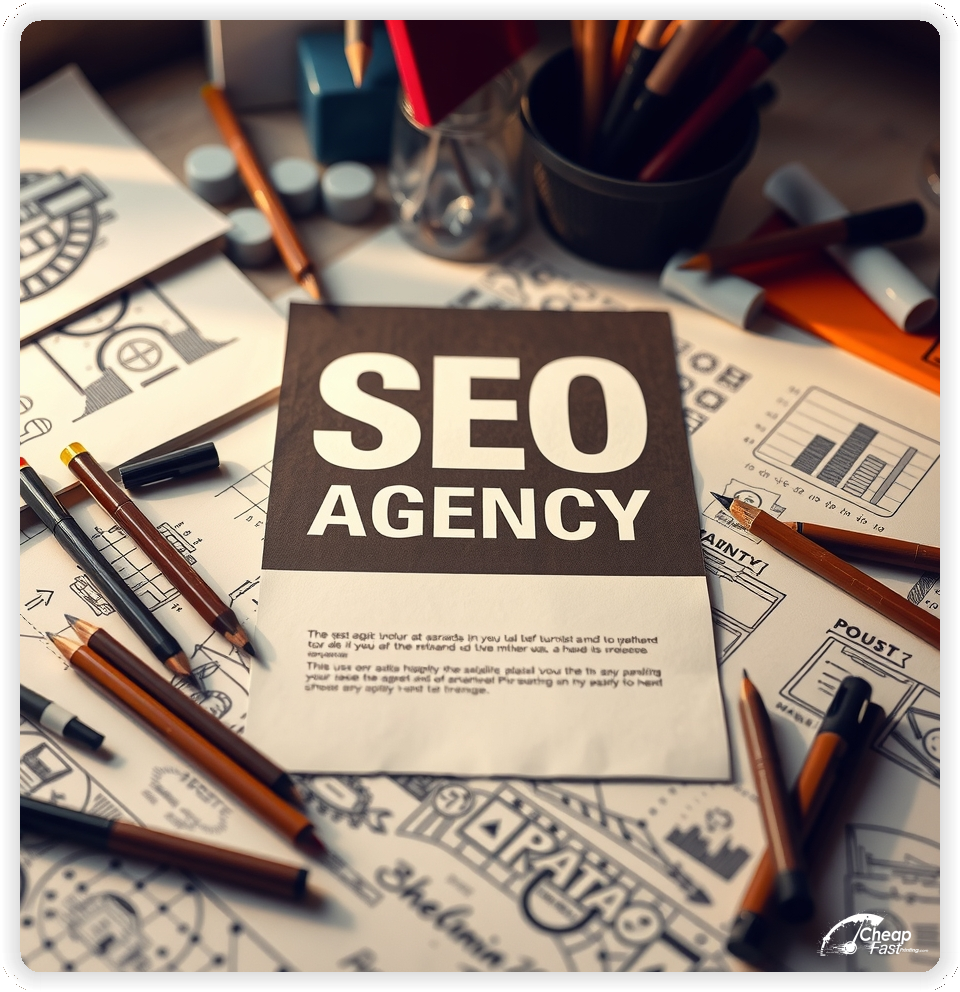 Circular For Seo Agency, Seo Agency marketing materials print sample