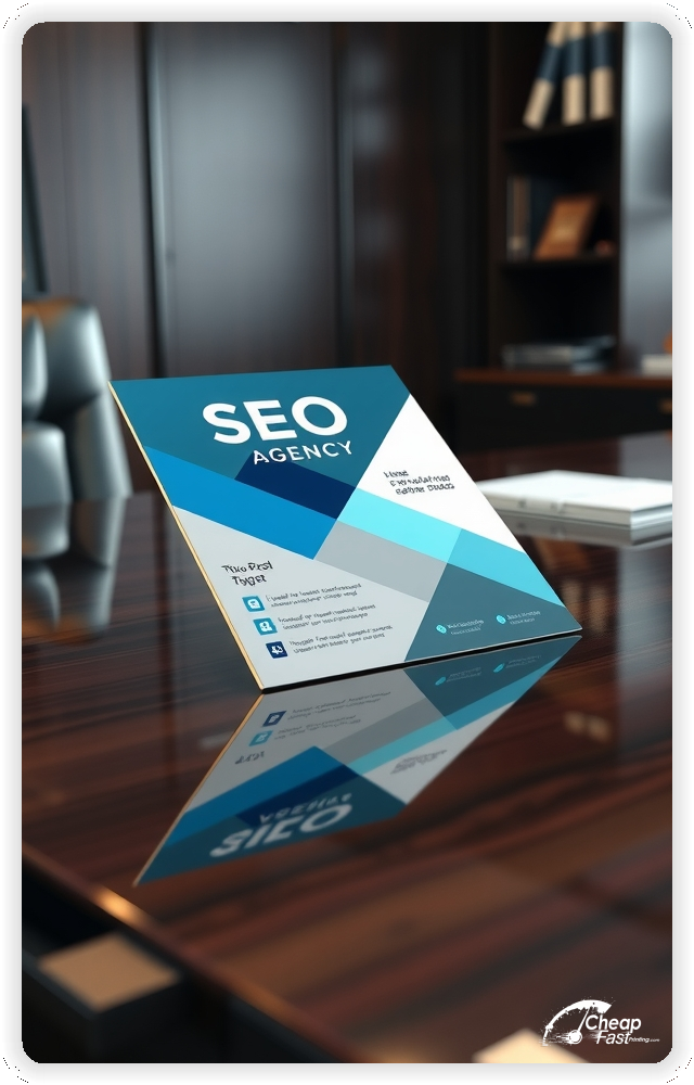 Professional Circular 1, Seo Agency handouts print sample