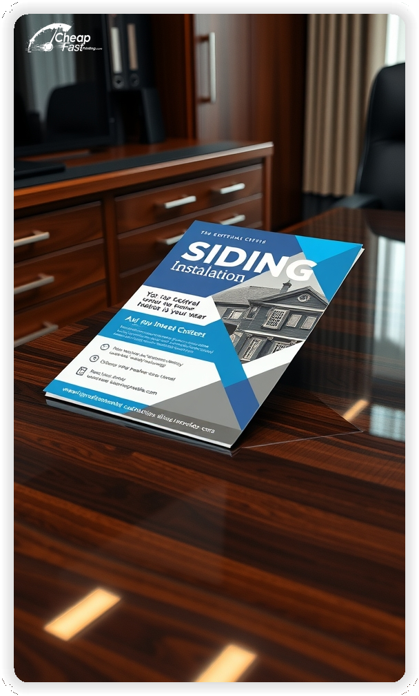 Custom Business Piece 1, Siding Installation advertisements marketing piece