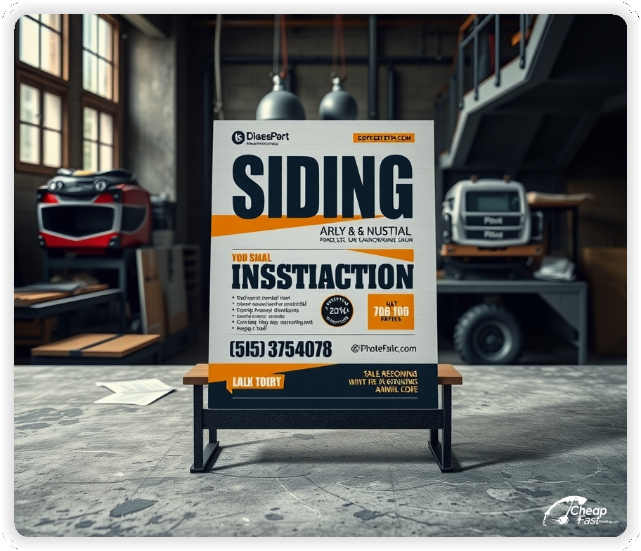 Print Ready Layout 1, Siding Installation brochures layout example