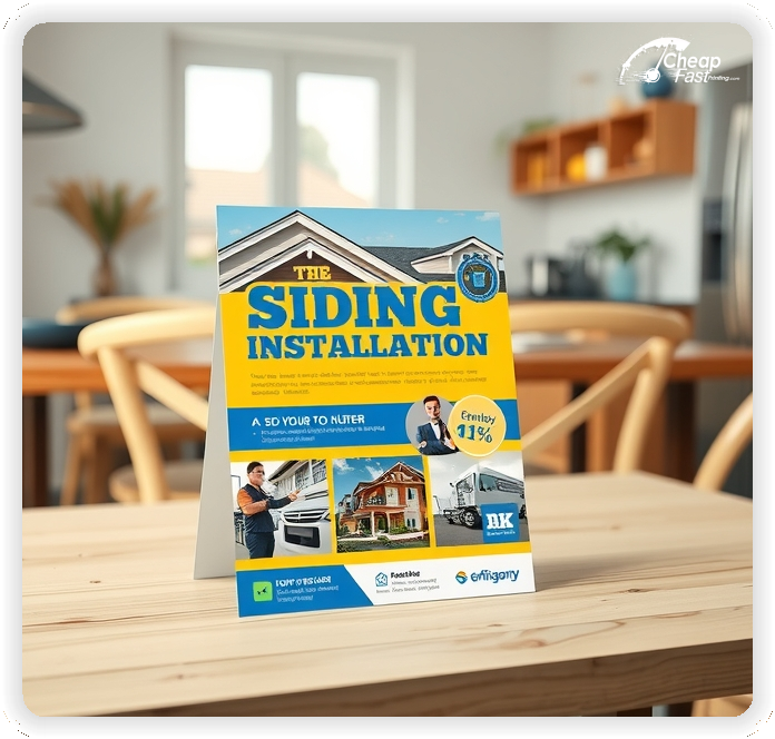 Professional Circular 1, Siding Installation handouts print sample