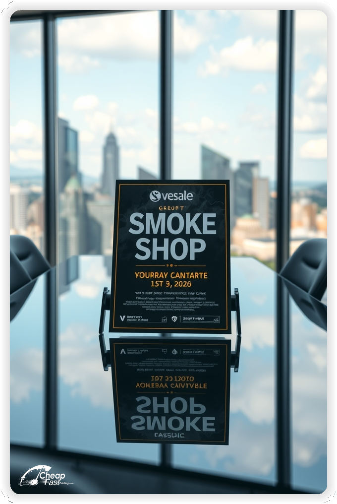 Best Smoke Shop Handout, Smoke Shop marketing materials print sample
