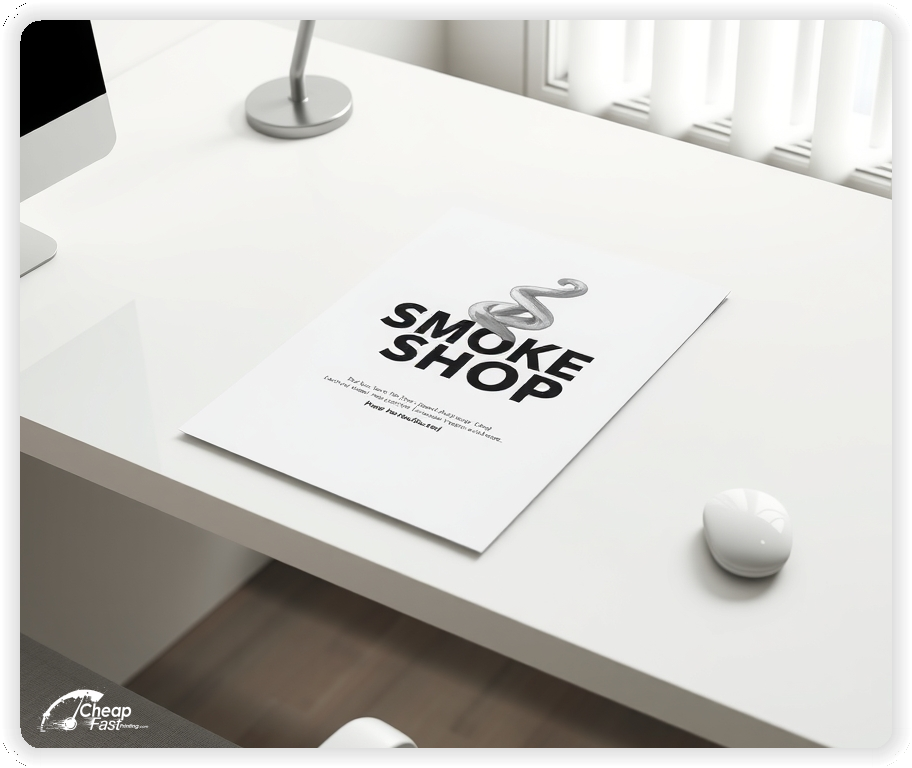 Creative Print Design 1, Smoke Shop promo cards creative layout