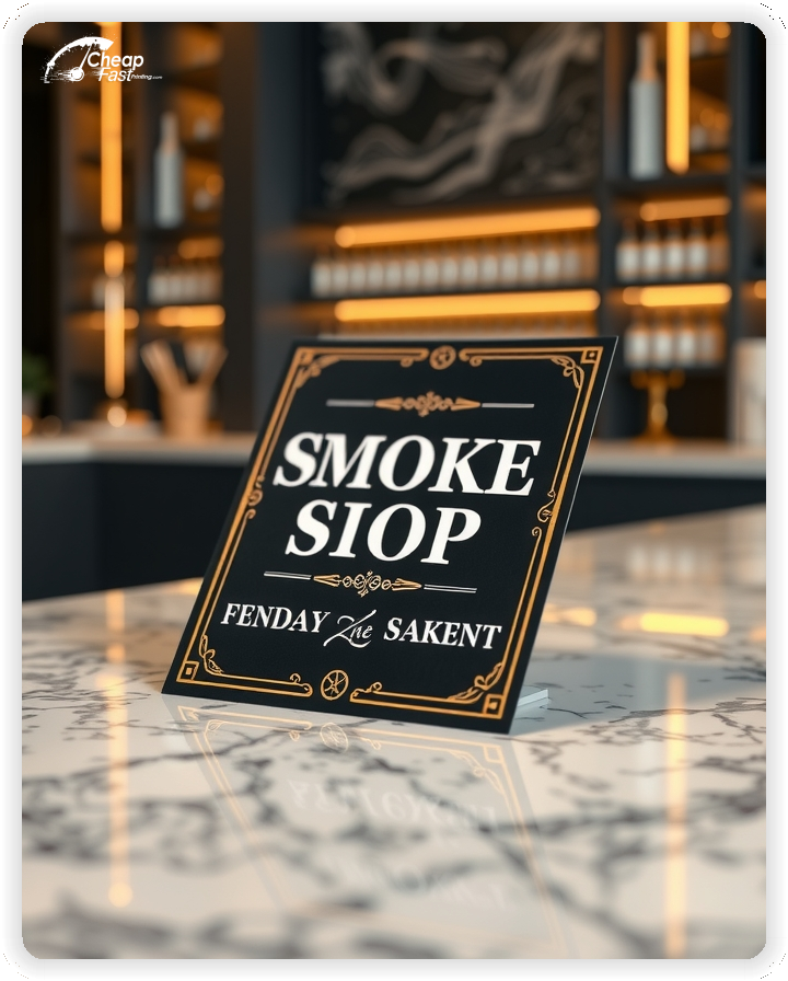 Custom Business Piece 1, Smoke Shop advertisements marketing piece
