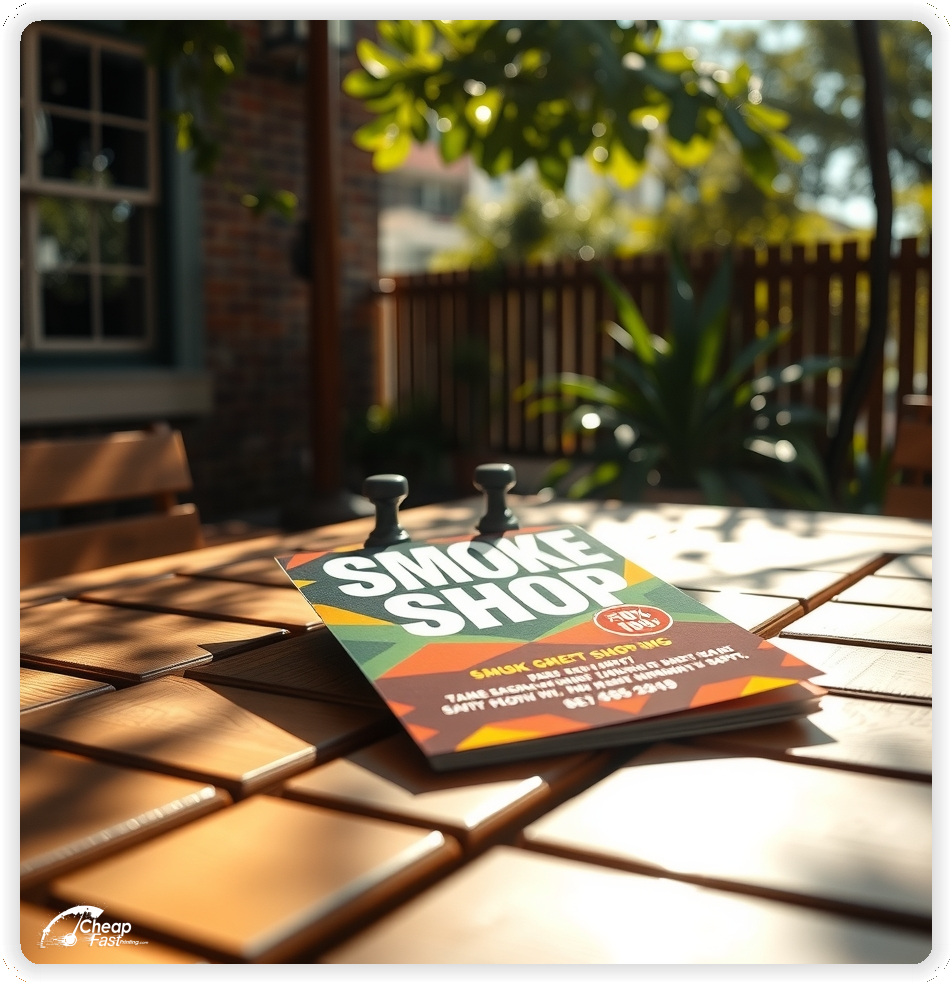 High Quality Leaflet 1, Smoke Shop circulars promotion design