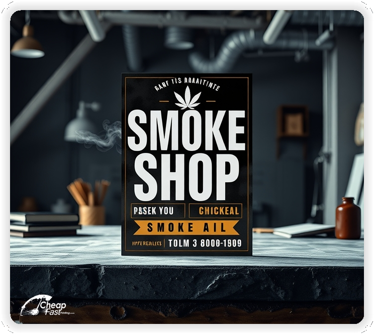 Print Ready Layout 1, Smoke Shop brochures layout example