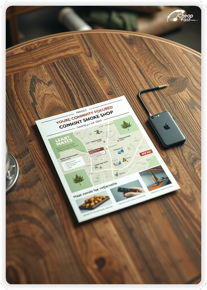 Promo Flyer Sample 1, Smoke Shop leaflets creative layout