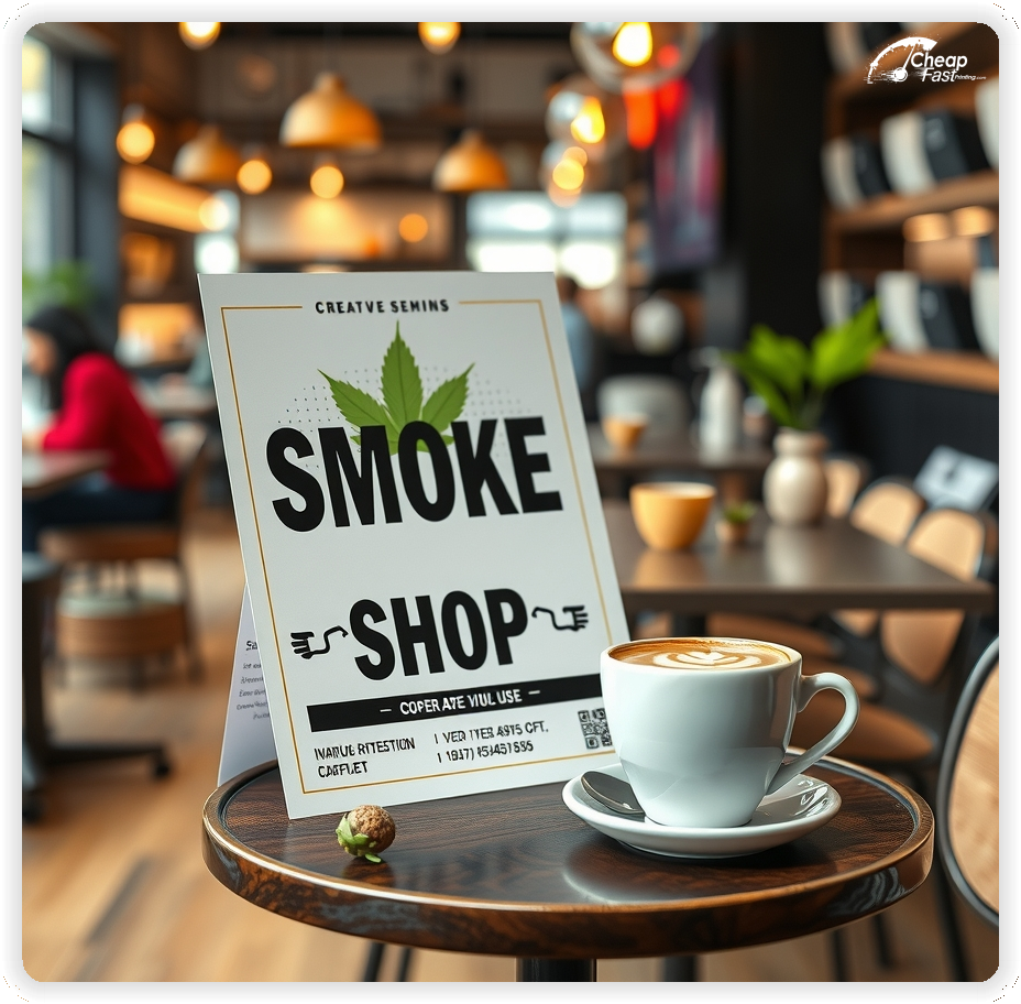 Promotional Material 1, Smoke Shop marketing materials marketing piece