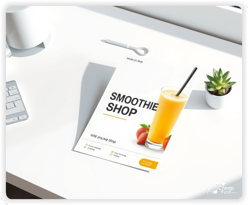 High Quality Leaflet 1, Smoothie Shop circulars promotion design