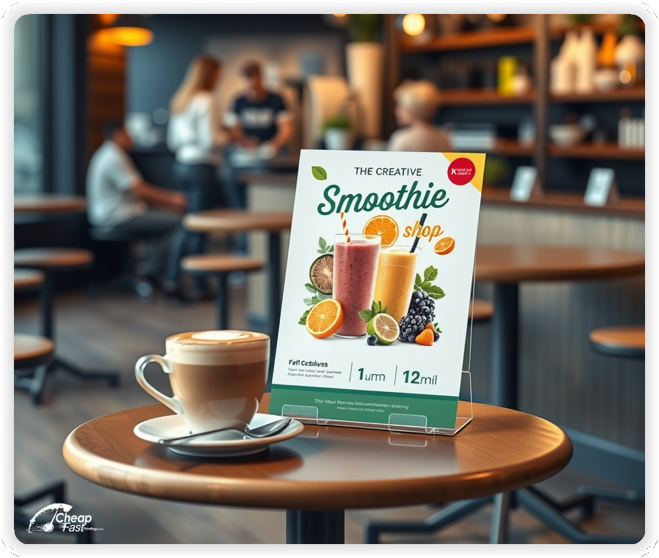 Professional Circular 1, Smoothie Shop handouts print sample