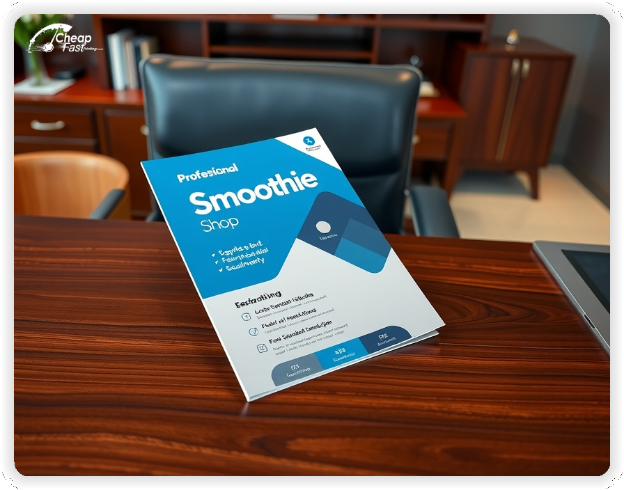 Promo Flyer Sample 1, Smoothie Shop leaflets creative layout