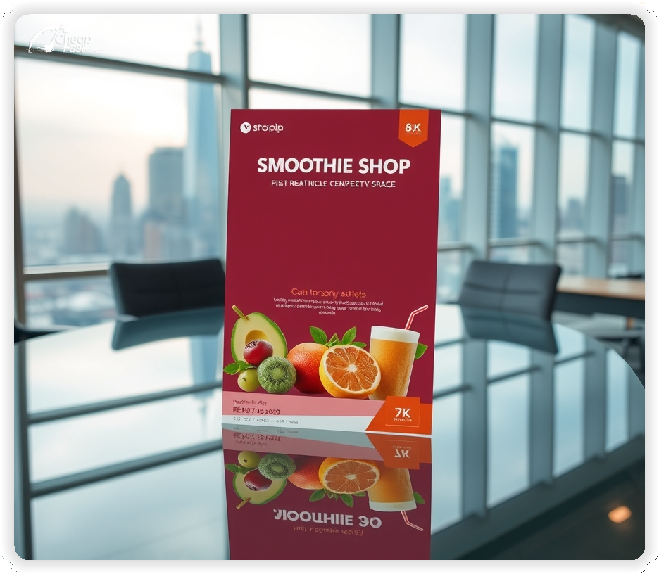 Promotional Material 1, Smoothie Shop marketing materials marketing piece