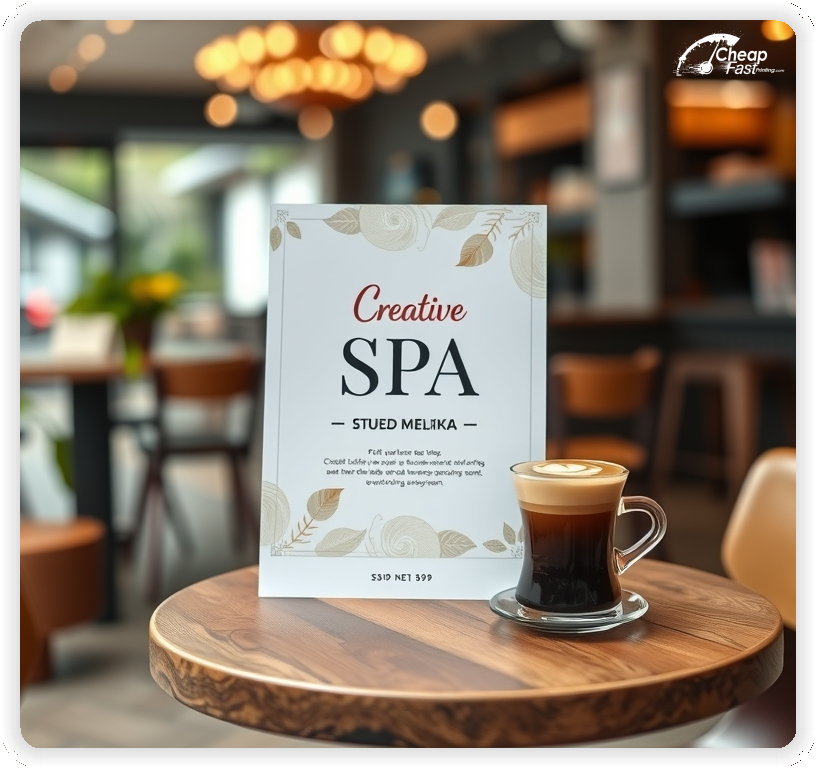 Advertising Brochure 1, Spa leaflets layout example