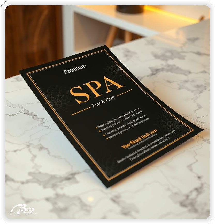 Professional Circular 1, Spa handouts print sample