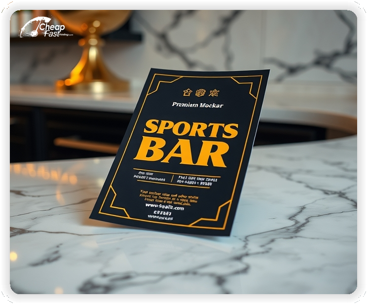 Professional Circular 1, Sports Bar handouts print sample