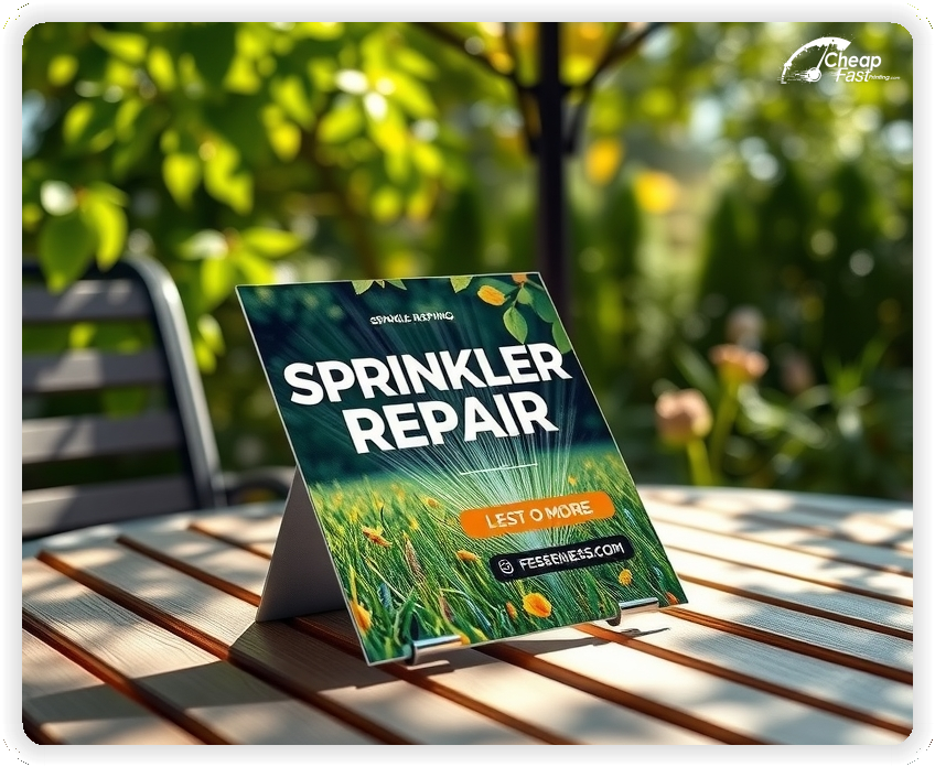 High Quality Leaflet 1, Sprinkler Repair circulars promotion design
