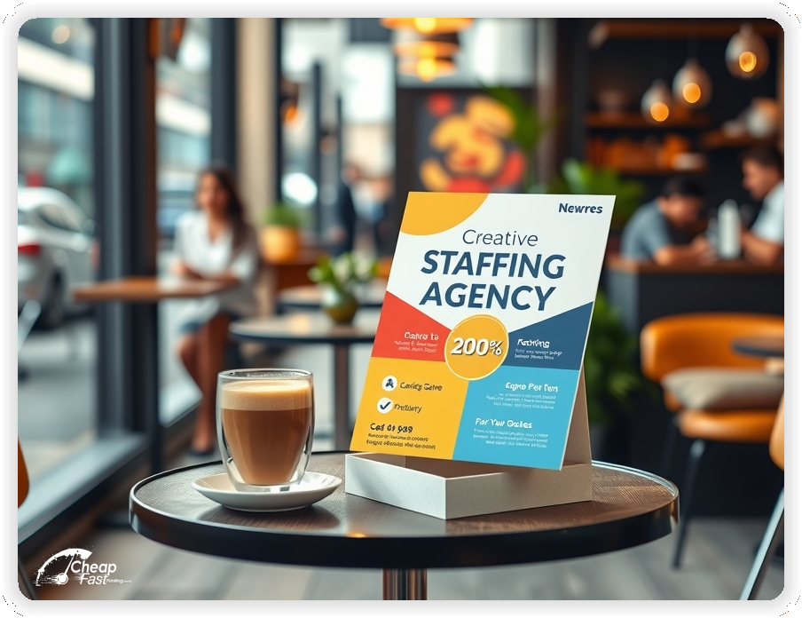 Advertising Brochure 1, Staffing Agency leaflets layout example