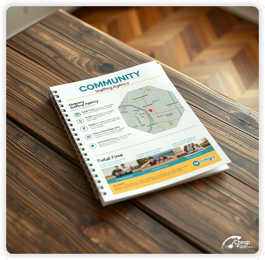 Best Staffing Agency Card, Staffing Agency marketing materials print sample