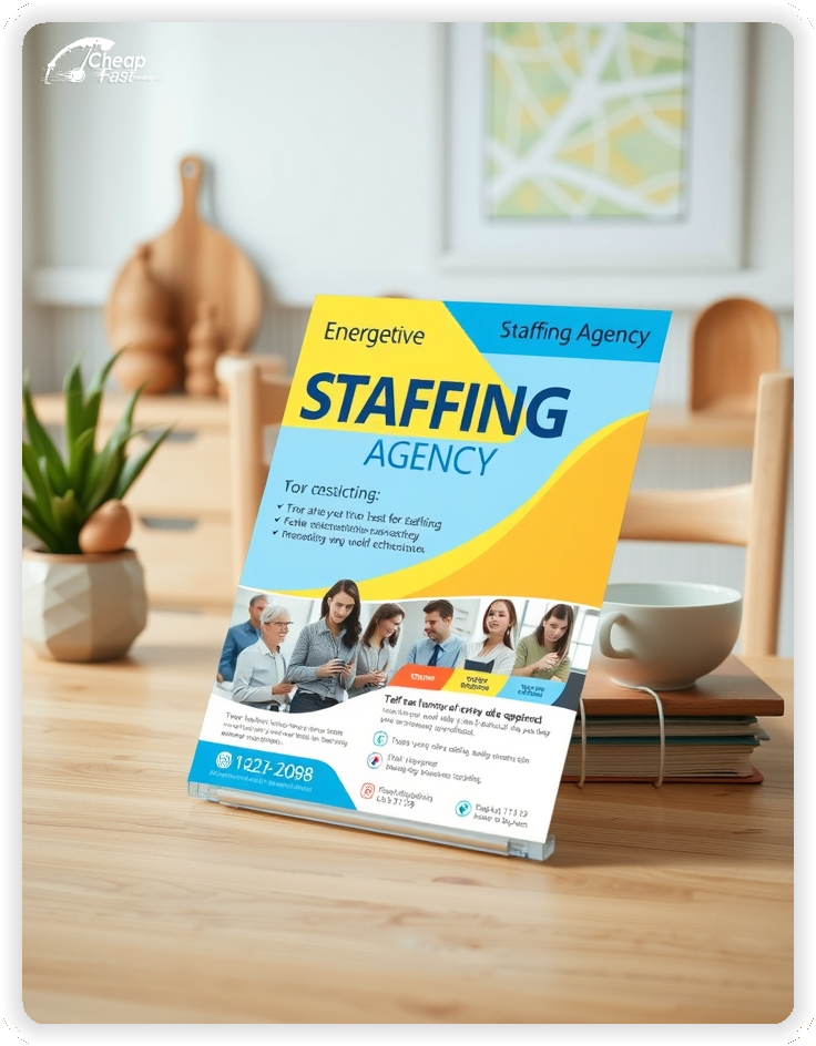 Print Ready Layout 1, Staffing Agency brochures layout example