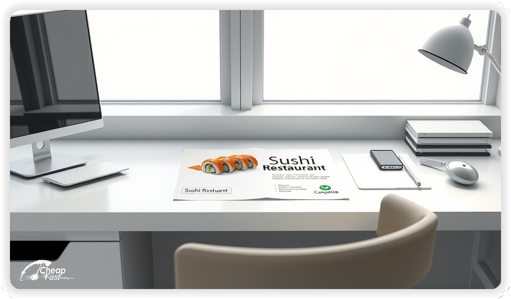 High Quality Leaflet 1, Sushi Restaurant circulars promotion design