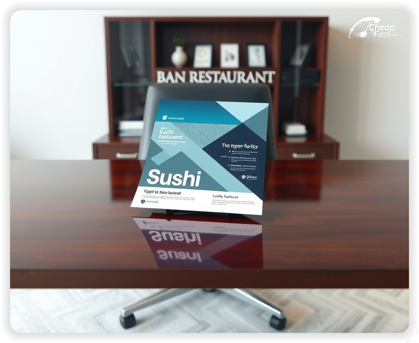 Professional Circular 1, Sushi Restaurant handouts print sample