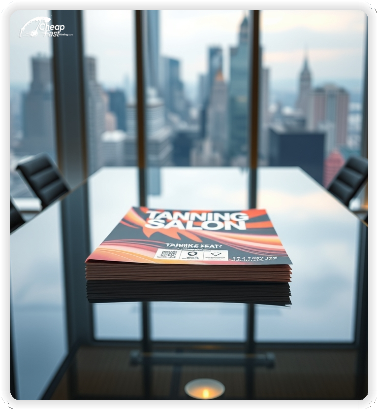 Advertising Brochure 1, Tanning Salon leaflets layout example